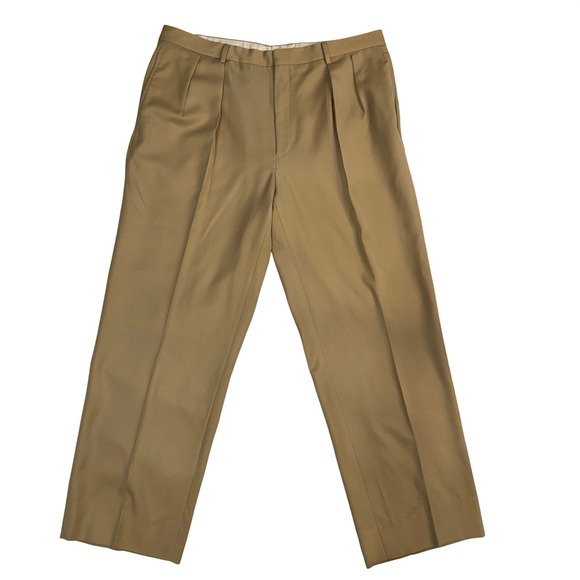 Ralph Lauren Purple Label Other - Ralph Lauren Purple Label Men's 40/31 (Lets Out to 34) Tan Wool Dress Pant Italy